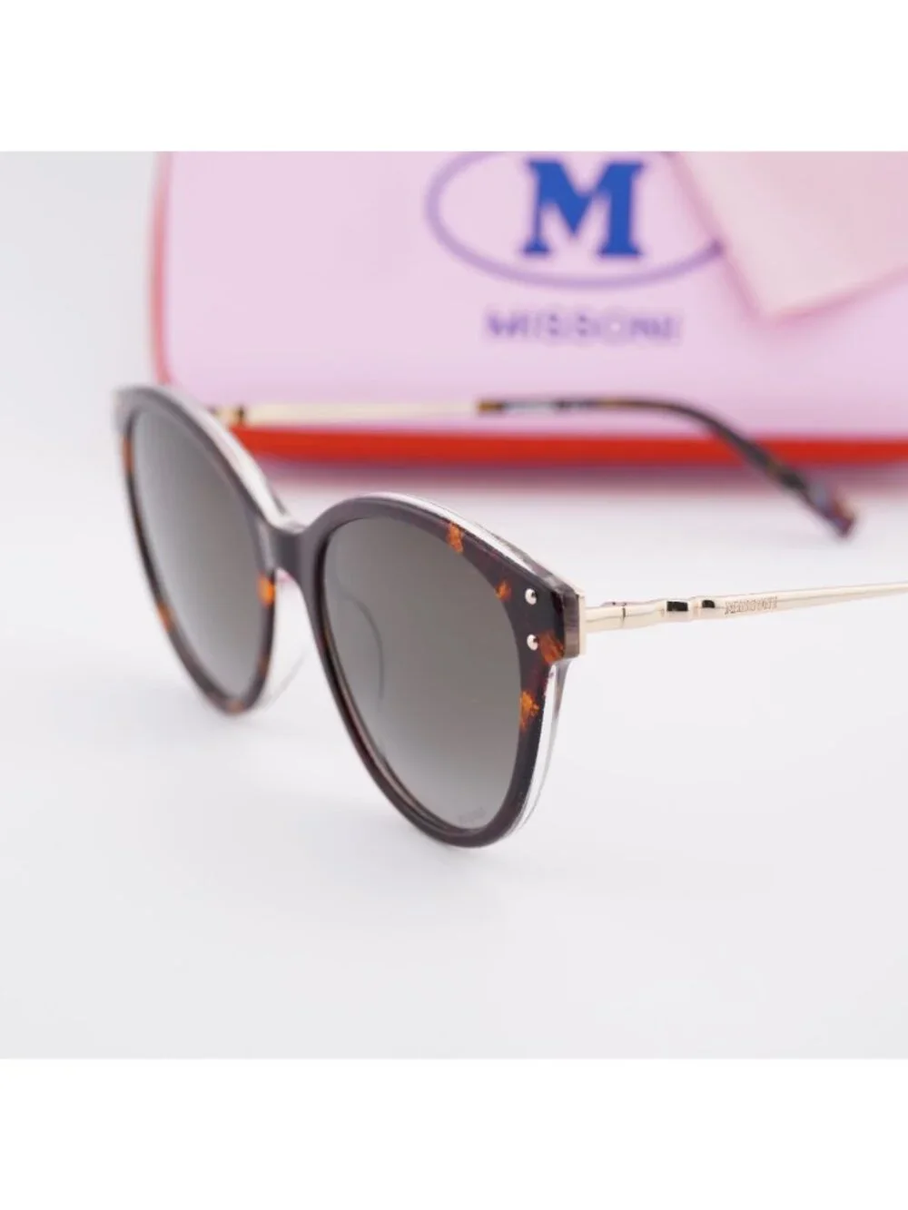 Missoni MIS 0034/S 0KB7 9O Cat Eye Sunglasses - Havana / Gold / Brown